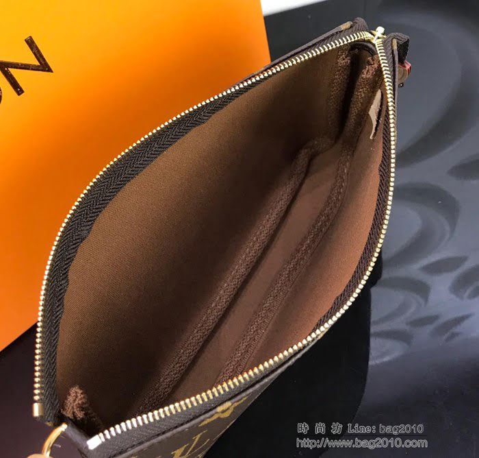 路易威登LV女包 頂級原單 M51980 MINI POCHETTE ACCESSORIES 大號手袋 可手拿可手提 單肩斜挎 萬能手袋  ydh2666